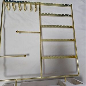 Gold Jewelry Organizer Stand